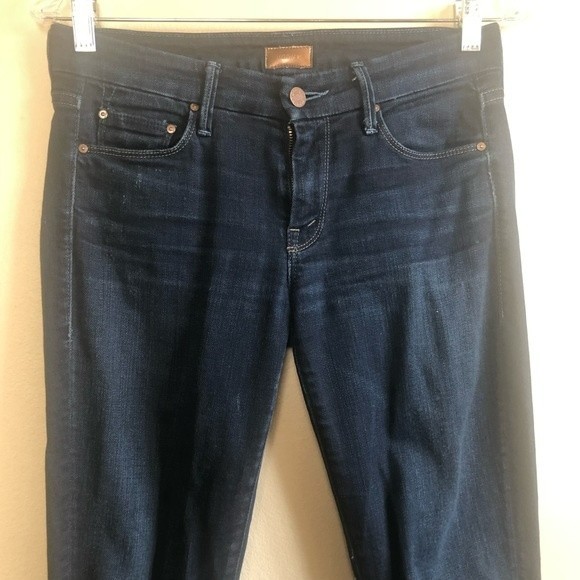 MOTHER The Looker Skinny Jeans in Midnight 26 - Picture 3 of 9